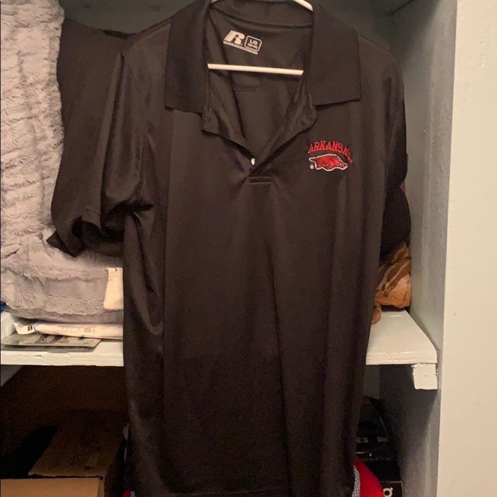 Black collard shirt